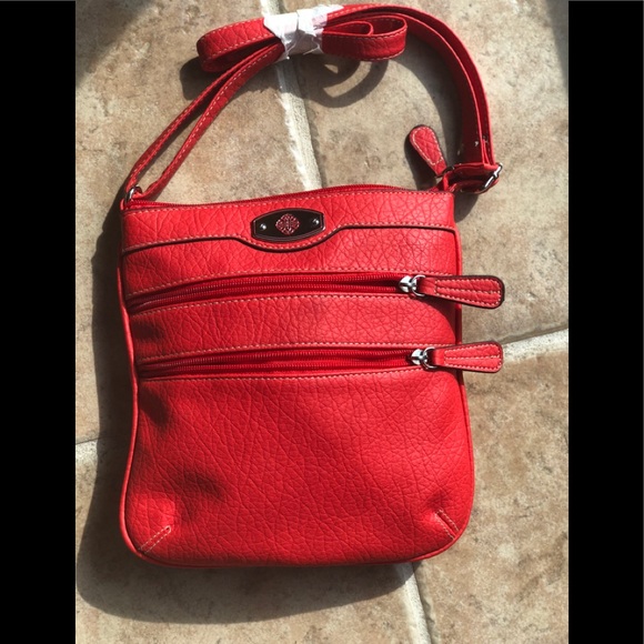 Handbags - Red crossbody purse NEW without tags